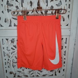 Nike Neon Orange Boys Shorts Size Small